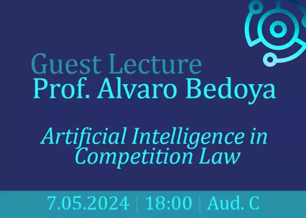Wykład Profesora Alvaro Bedoya: "Artificial Intelligence in Competition Law"